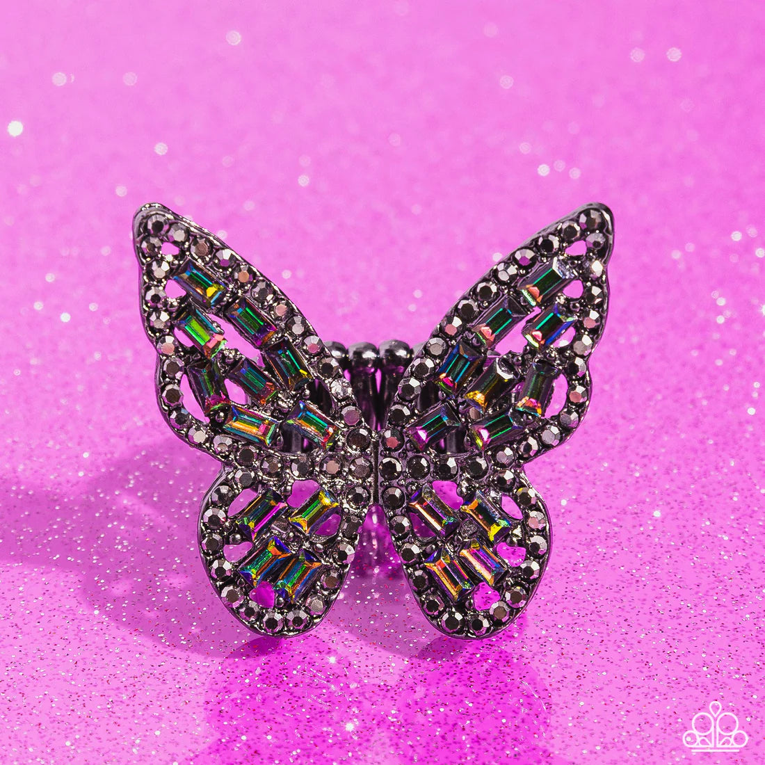 Flauntable Flutter - Black Multi Ring