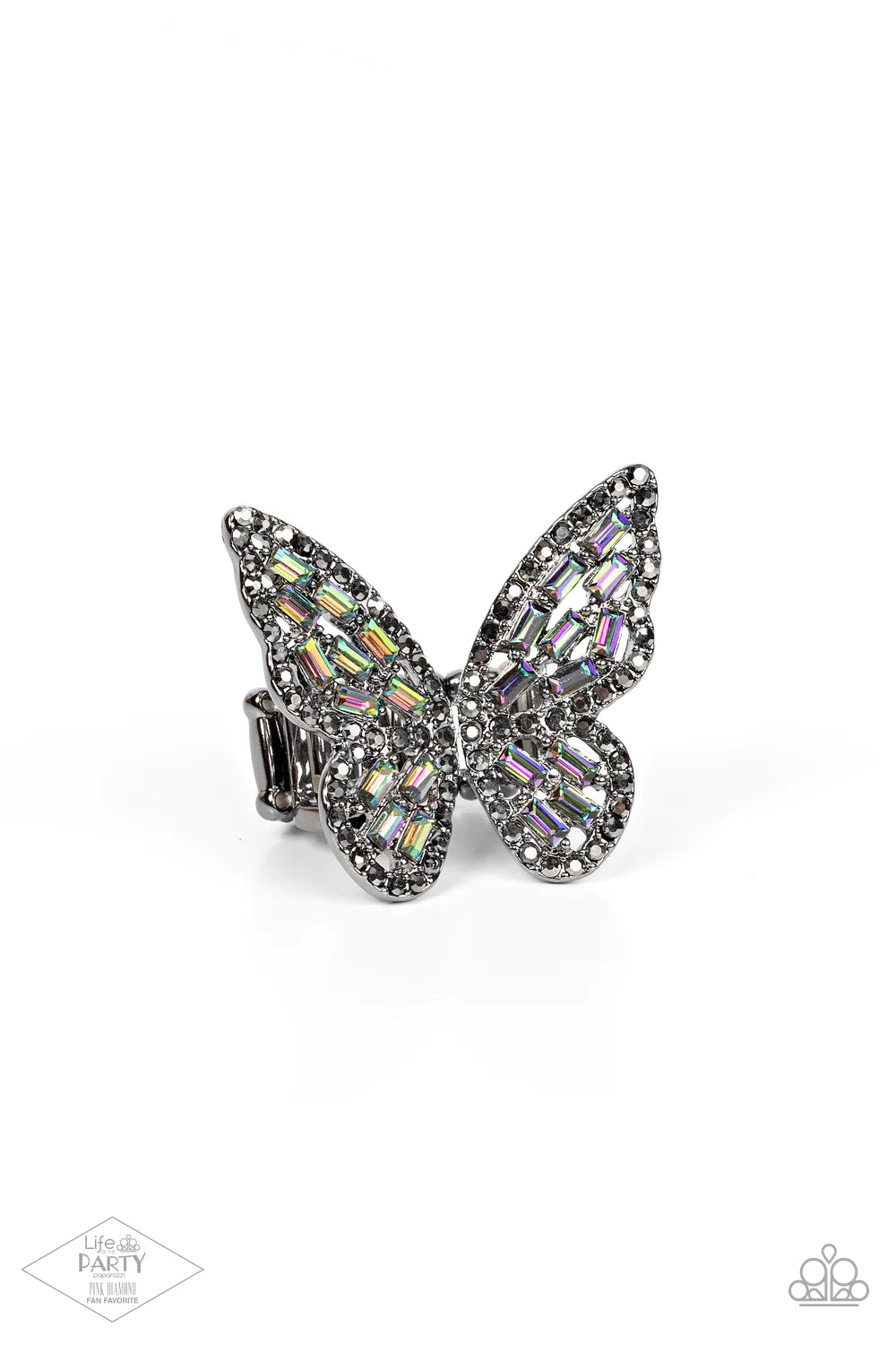 Flauntable Flutter - Black Multi Ring